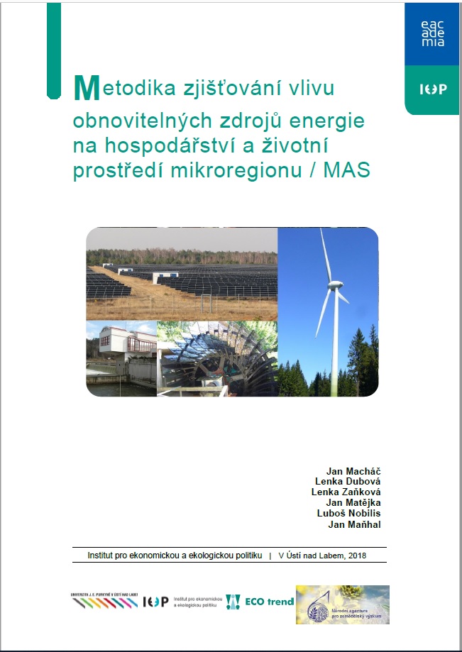 Metodika zjišťování vlivu obnovitelných zdrojů energie na hospodářství a životní prostředí mikroregionu / MAS thumbnail