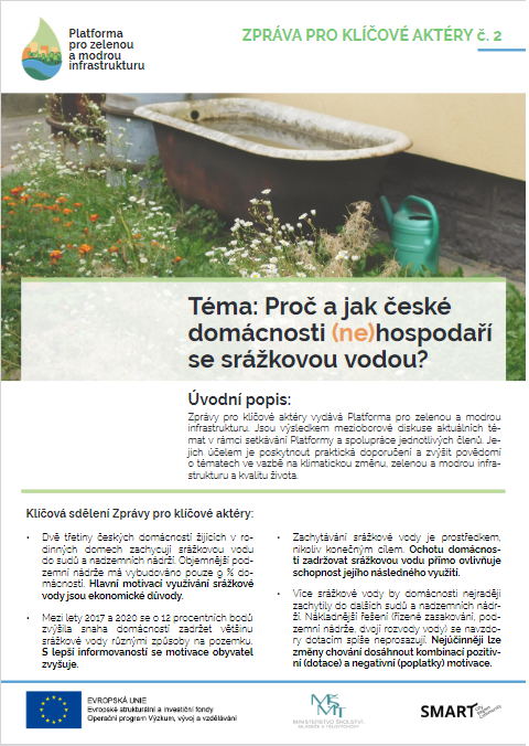 Proč a jak české domácnosti (ne)hospodaří se srážkovou vodou? thumbnail