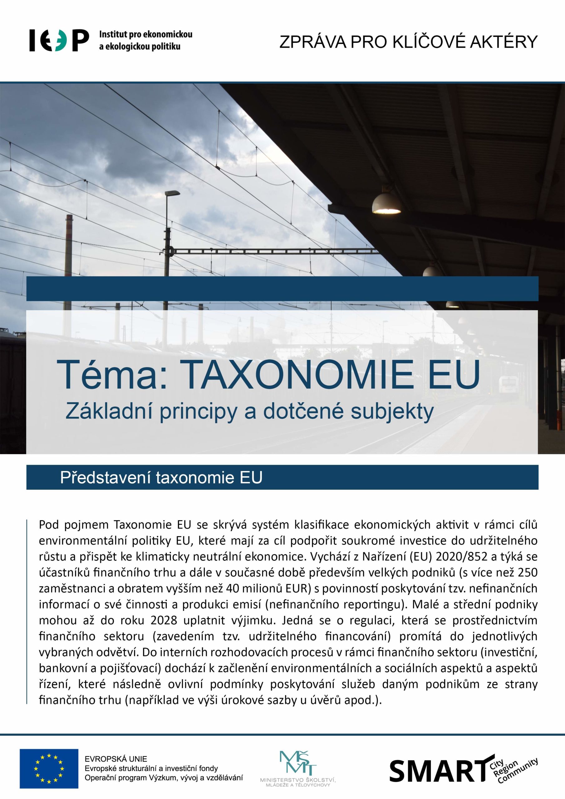 Taxonomie EU: základní principy a dotčené subjekty thumbnail