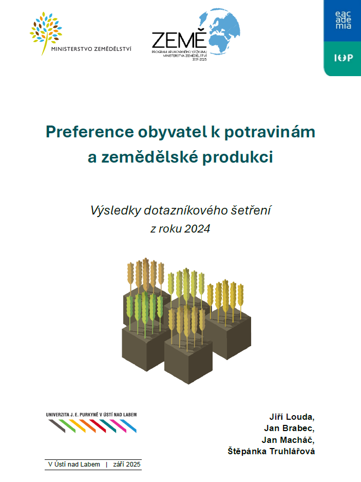 Preference obyvatel k potravinám a zemědělské produkci - výsledky celorepublikového dotazníkového šetření thumbnail
